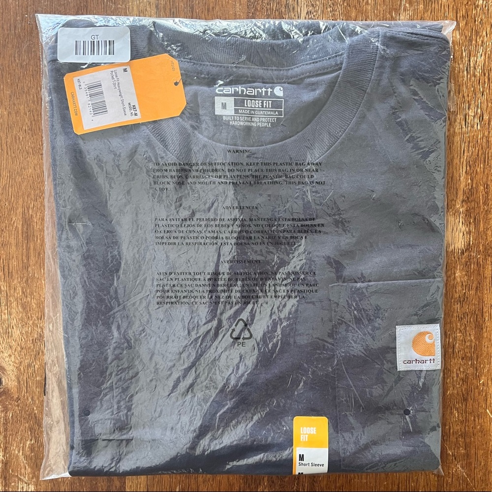 Carhartt Loose Fit Men's Pocket T-Shirt Blue New With Tags Size Medium